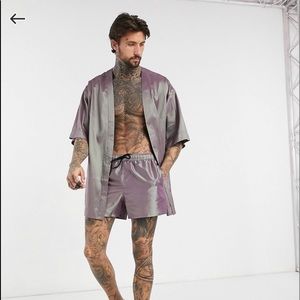 Swimsuit with kimono